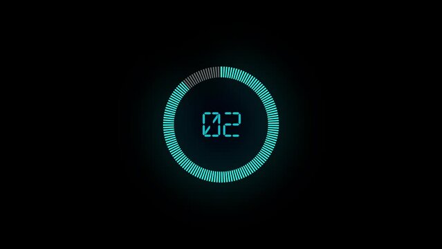 Loading incite come down number one to ten animation with background .