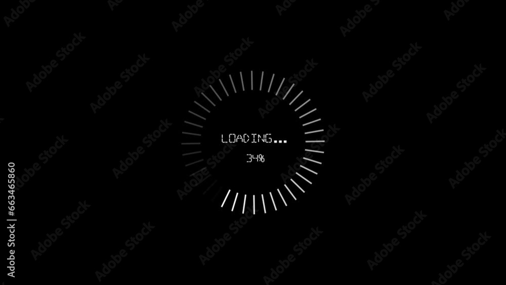 Poster white color dot circle loading animation .on the background .