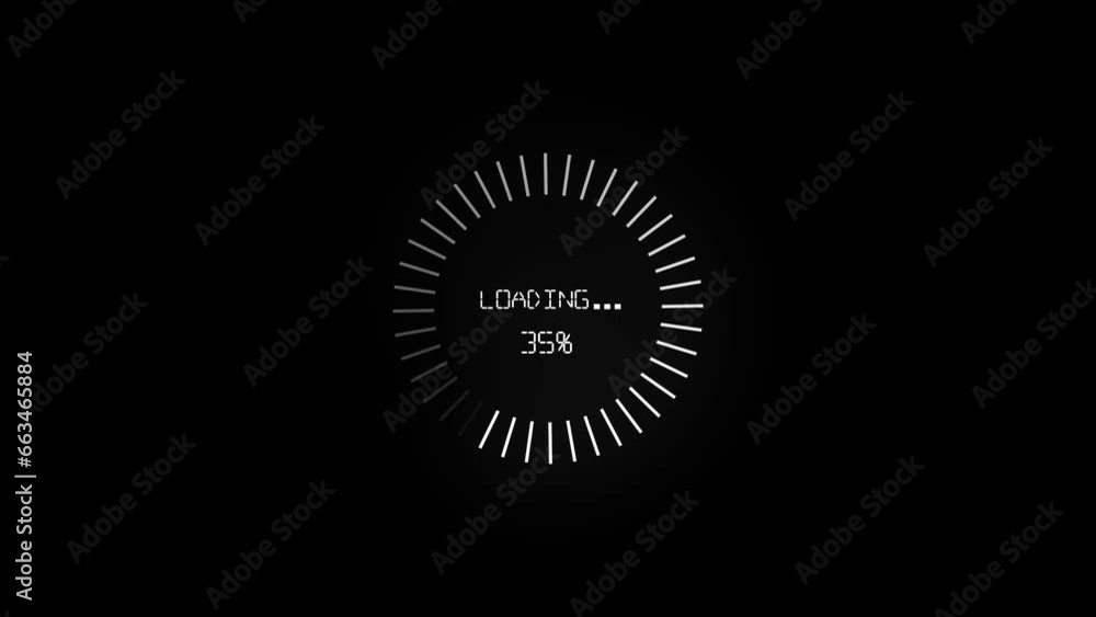 Poster white color dot circle loading animation .on the background .