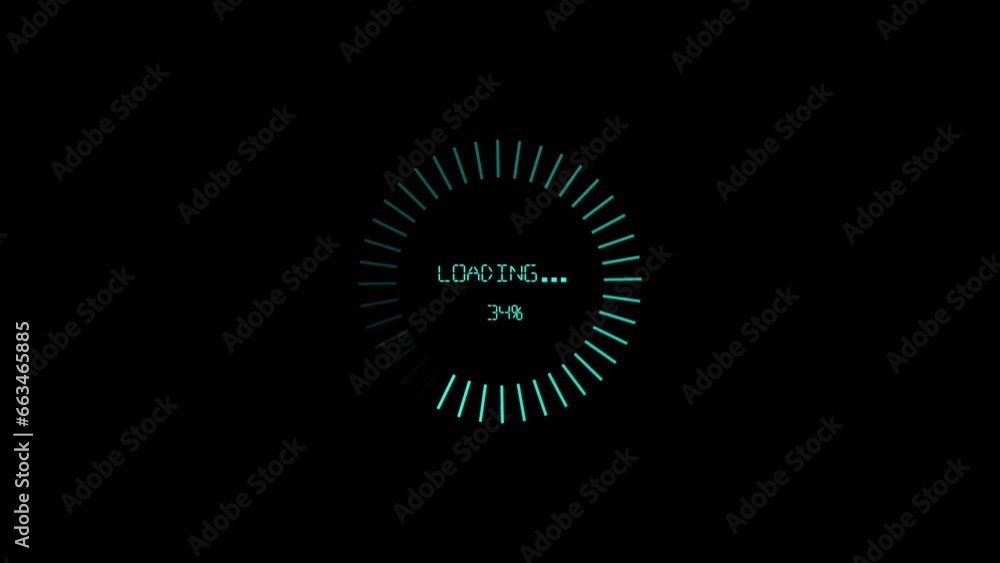 Poster green color dot circle loading animation .on the background .