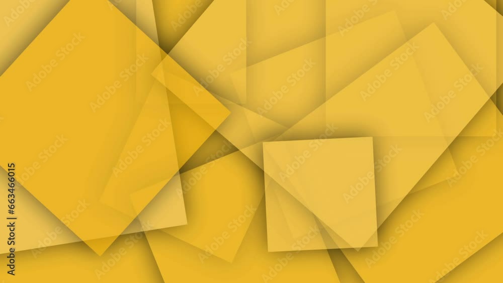Poster a yellow color rec-triangle moving display of shadow .background animation