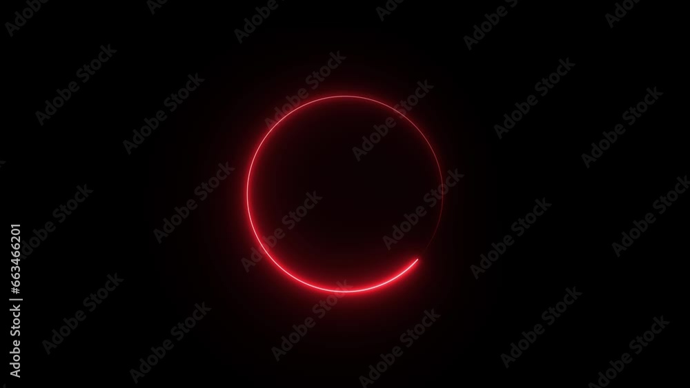 Aufkleber a circle on the stock around the saber line animation on the background .