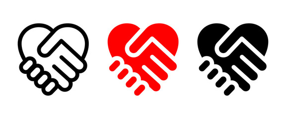 Handshake Logo Symbol Vector Illustration