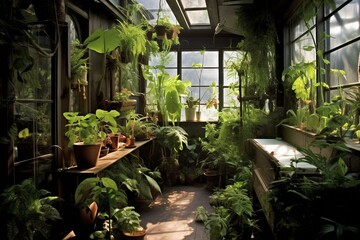 Indoor garden. Generative AI