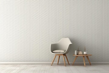 Knitted texture digitally superimposed on Scandinavian minimalist wallpaper