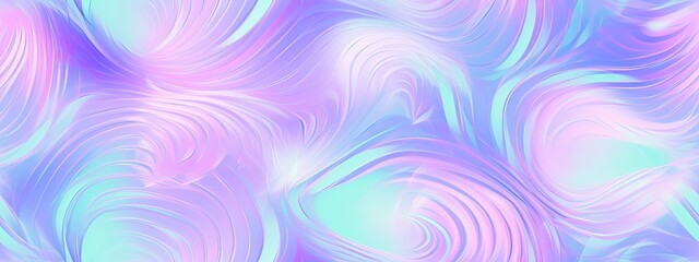 Obraz premium Seamless Y2K Retro Futurism iridescent playful pastel holographic heatmap ombre gradient blur background texture. Modern opalescent pale rainbow abstract color swirl nostalgic webpunk pattern backdrop