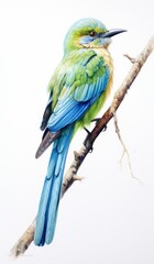 Fototapeta premium A vibrant bird perched on a tree branch