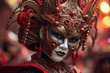 Colorful Chinese Dragon Festival Carnival Mask and Headdress