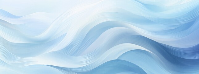 Obraz premium A abstract blue and white background with wavy lines