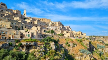 Matera - Basilicata Region Italy - View of the historic old town