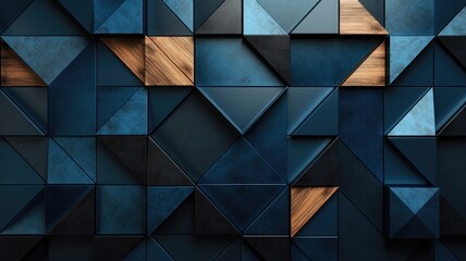 Fototapeta premium An abstract wallpaper pattern in shades of blue and brown