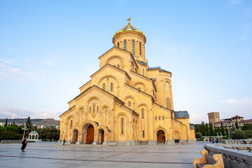 Obraz premium Tsminda Sameba, Holy Trinity Cathedral in Tbilisi