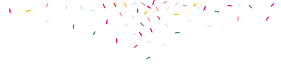 Falling Smear Festive Vector White Panoramic