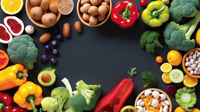 Banner image focusing on healthy cooking and fitness. Illustration