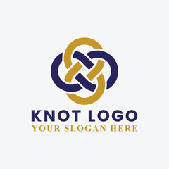 knot logo design vector - obrazy, fototapety, plakaty