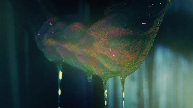 Torch Lights Up Mutant Organism Dripping Slime
