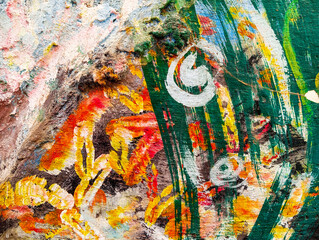 Old grungy concrete cement wall Abstract paint grunge background Aged dirty and stained cement wall