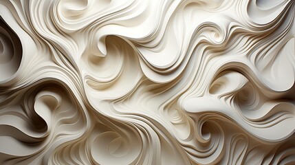 Obraz premium Plaster wall. Plaster wall decor with waves. modern interior