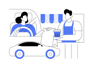 Getting order isolated cartoon vector illustrations.