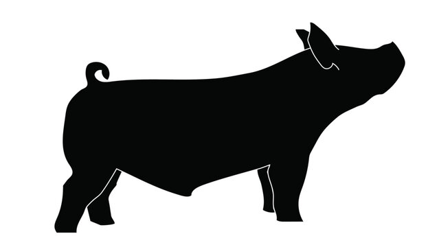 Pig Silhouette PNG Images - CleanPNG / KissPNG