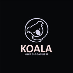 koala logo design vector