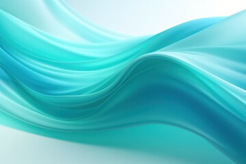 turquoise glowing neon wavy lines 3d abstract background
