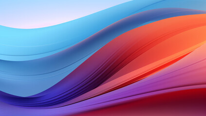 Vivid Chromatic. Abstract Wave Background with Bold and Vibrant Gradient Colors