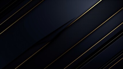 Modern navy hexagonal carbon fiber with golden luminous lines and highlights background.AI generated image