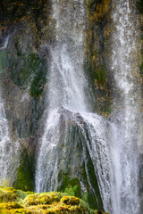 waterfall in the plitivice lakes national park