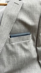 Pocket square in a Suit