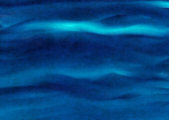 Ilustracja niebieski szablon woda fale niebo - obrazy, fototapety, plakaty