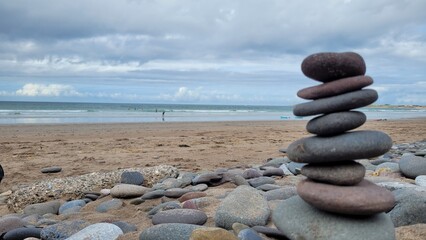 stones on the beach