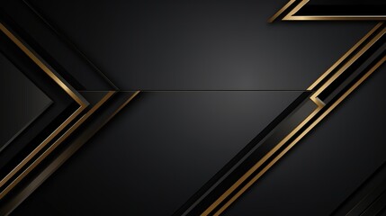 Stainless modern golden metallic textured black background. AI generated image