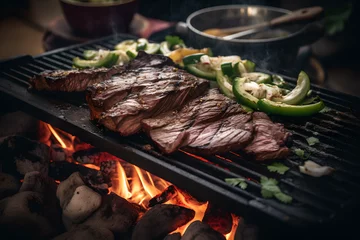 Sierkussen Restaurant fajita steak, skirt steak being grilled, A close up of An amazing Mexican American classic  © Joshua Lopez