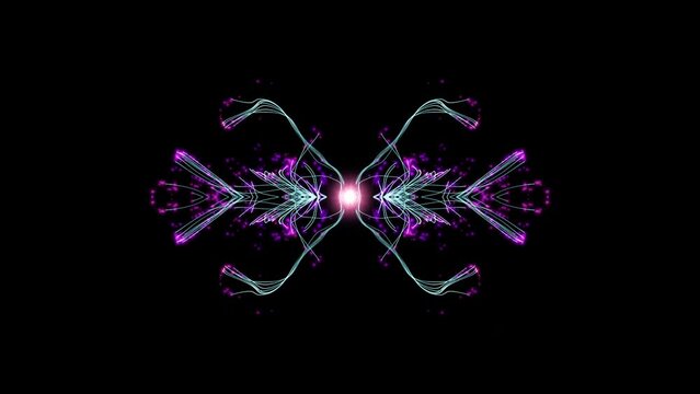 Kaleidoscope abstract background burst with visuals energy
