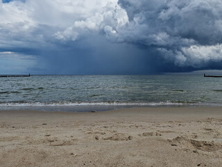 Storm over the Baltic Sea