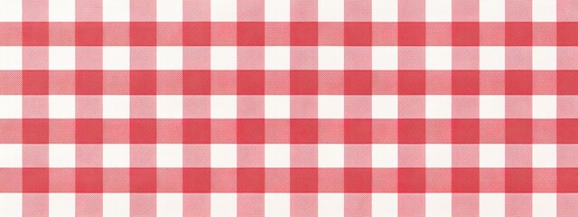 Gingham Texture Background Web Banner, Classic Checkered Pattern for Design and Digital Projects