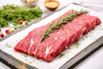 Fototapeta premium raw meat on a plate