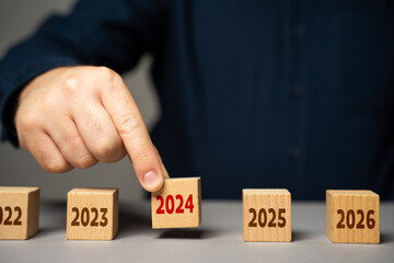 The coming of 2024. The man determines the next year. Reflecting on past achievements and...