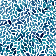 Cute brush strokes leaf with grunge textured and small scale background.