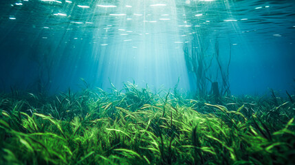aquaculture of algae for nutrition - obrazy, fototapety, plakaty