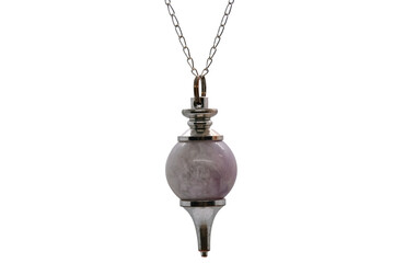 Amethyst pendulum necklace