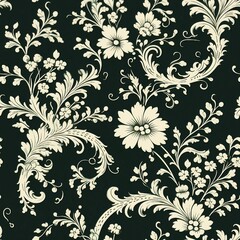 Victorian Era Floral Lace Pattern