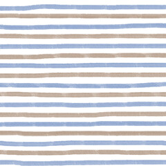 Blue Brown Stripe Hand Drawn Background