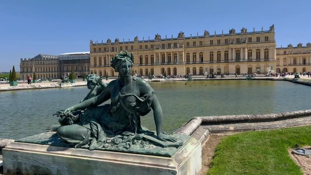 Versailles, France: Gardens of the Versailles Palace near Paris, France.