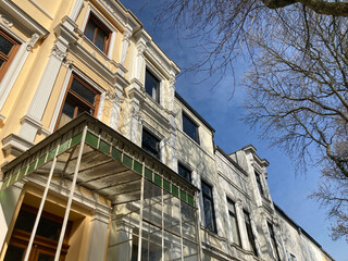 Altbaufassaden im Ostertorviertel, Altbremer H&auml;user in Bremen, Deutschland