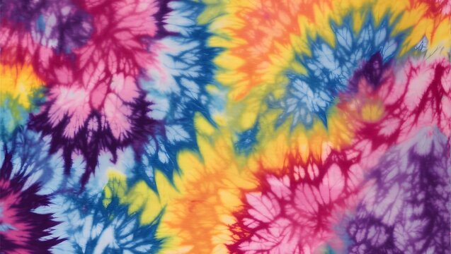 A Vibrant And Eye Catching Tie Dye Background Pattern Resembling A Tie Dye Texture AI Generative