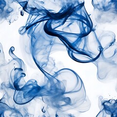 Abstract Blue Smoke And Ink Water On A Clean White Background Smoke Background Ink Background Smoke Wallpaper AI Generative
