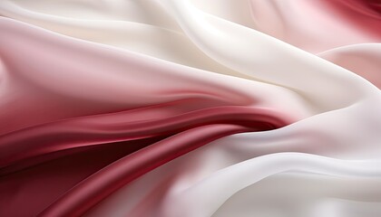 Abstract bordeaux and white satin fabric  texture 