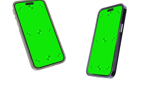 Two smartphones in cases 